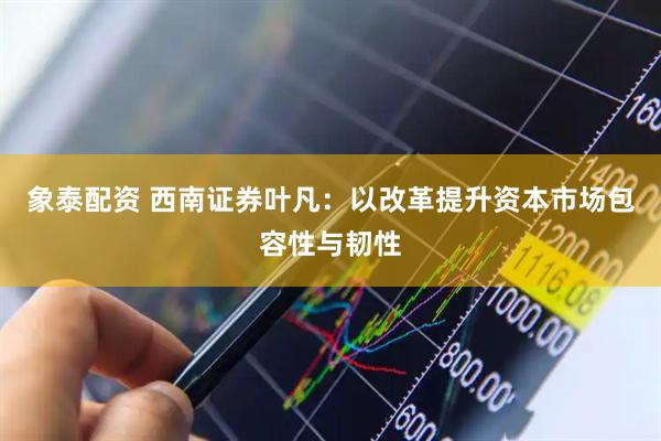 象泰配资 西南证券叶凡：以改革提升资本市场包容性与韧性