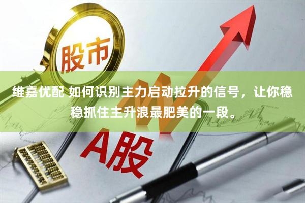 维嘉优配 如何识别主力启动拉升的信号，让你稳稳抓住主升浪最肥美的一段。
